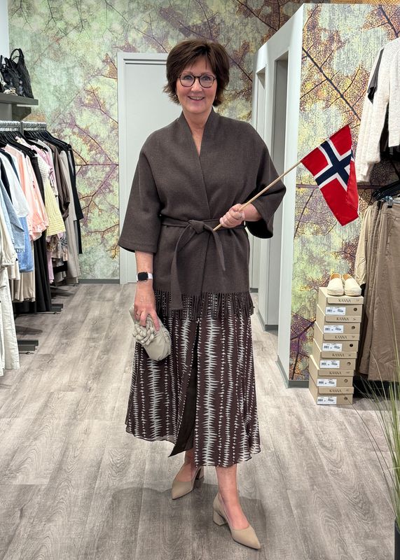RICCOVERO - Sorrento Maxikjole Brown Safari 771