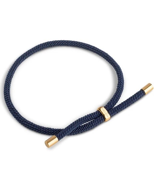 ENAMEL - Color Cord Charm Armbånd Night Blue