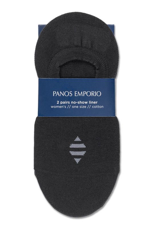 PANOS EMPORIO - W Melissa 2PK Sporty Liner Socks Black