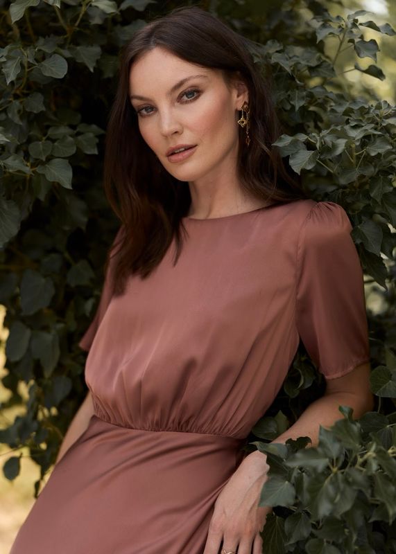 RICCOVERO - Amber Maxikjole French Rose 811