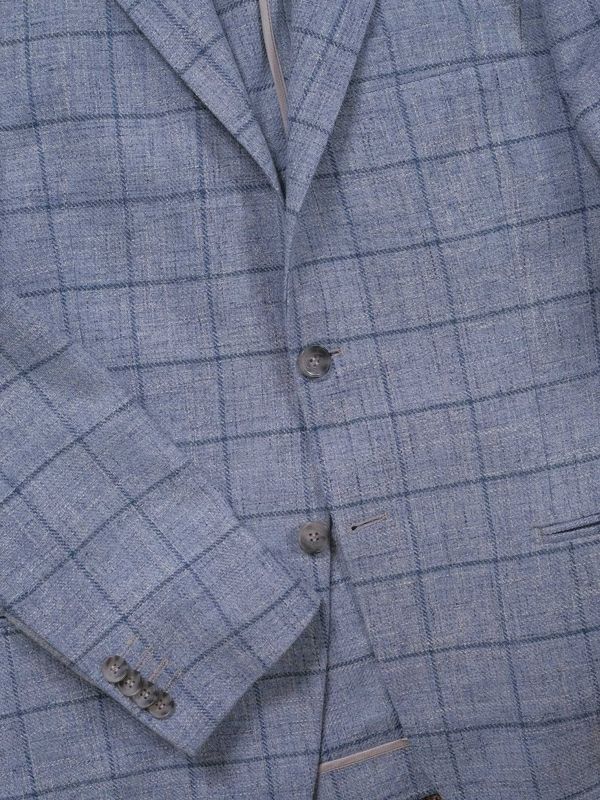 RICCOVERO - M Bern Blazer Light Bluegrey Check 151