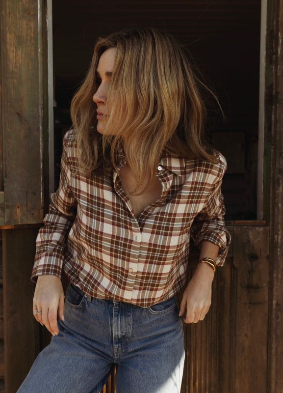 CAMILLA PIHL - Joan Flanell Skjorte Red Check