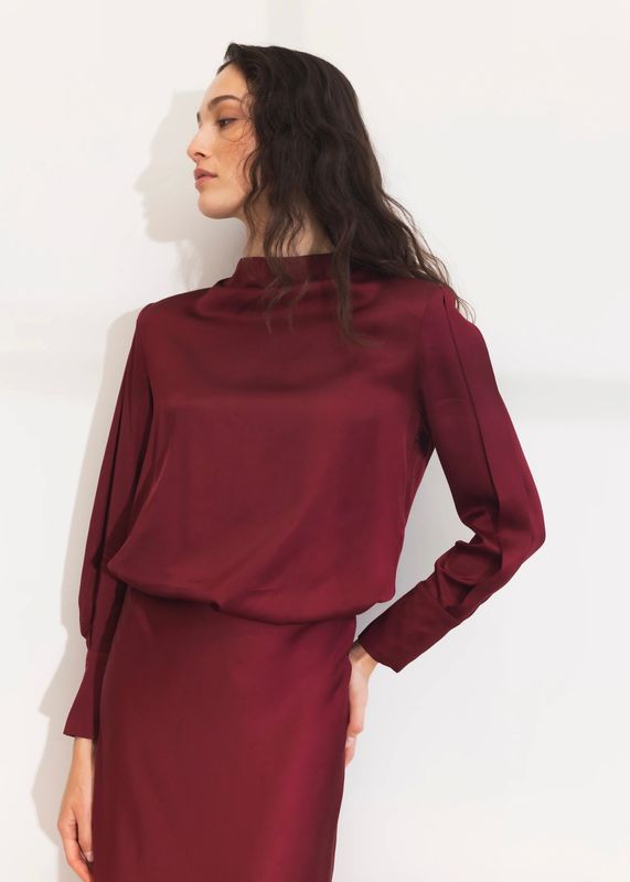 CAMILLA PIHL - Arlene Bluse Dark Red
