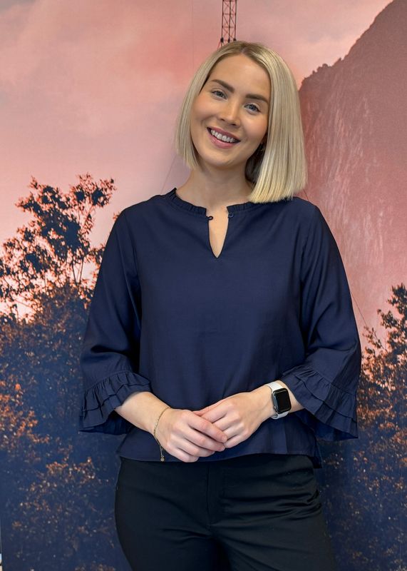 RICCOVERO - Volang Bluse Navy 580
