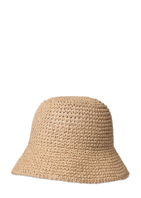 DAY ET - Raffia Crochet Bucket Hat Starfish Beige 3262490202