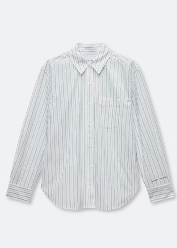 SAMSØE SAMSØE - W Salova Skjorte 15756 Dusty Blue St.