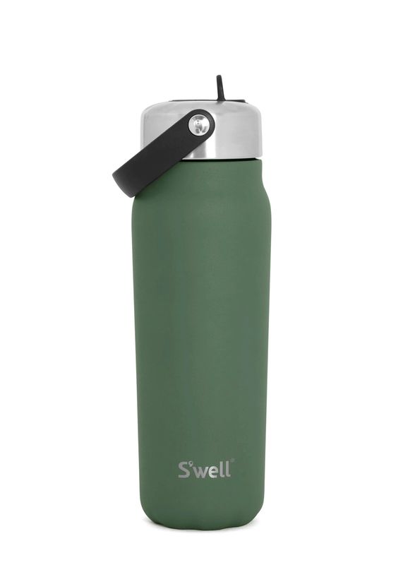 S´WELL - Explorer Flip Straw 710 ml/24 oz Green Jasper