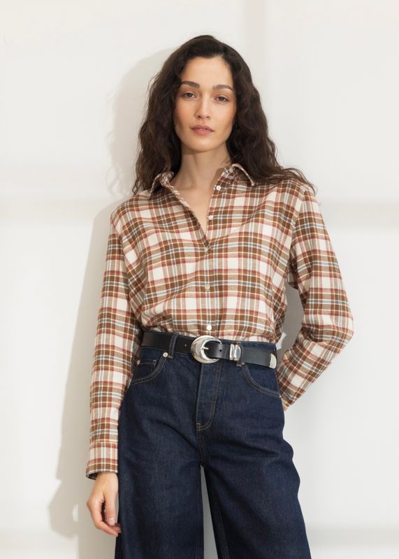 CAMILLA PIHL - Joan Flanell Skjorte Red Check