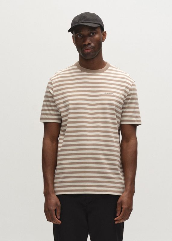 GABBA - Dune Logo Stripes SS GOTS T-skjorte Fungi