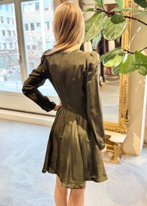 BYTIMO - Organza Fitted Minikjole Forest 2710610-056