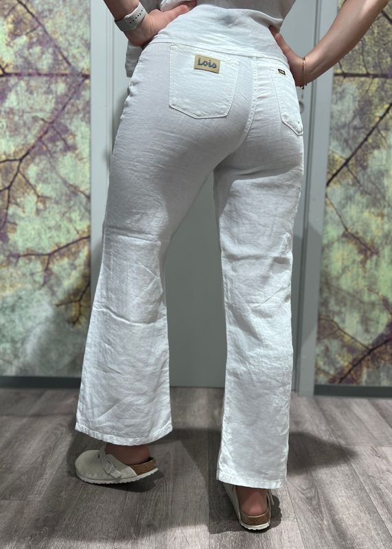 LOIS - Culotte Linbukse 2172- 8032 Linen Summer White