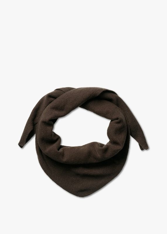 DAY ET - Merinoull Knit Skjerf Coffee Bean / Brown 3264490300-10922