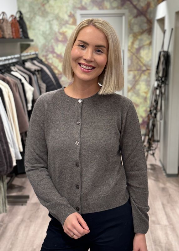 SAMSØE SAMSØE - W Saboston Cardigan Grey Blue Melange 6304