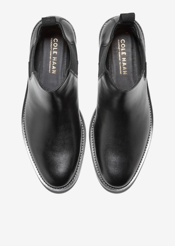 COLE HAAN - Men's Roundhill Grand Chelsea Boots WP Black